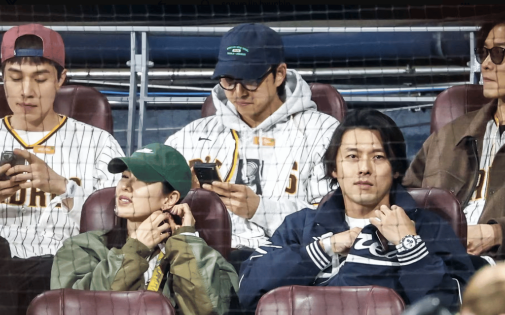 Celebridades no Beisebol Coreano 7 Celebridades no Beisebol Coreano 1