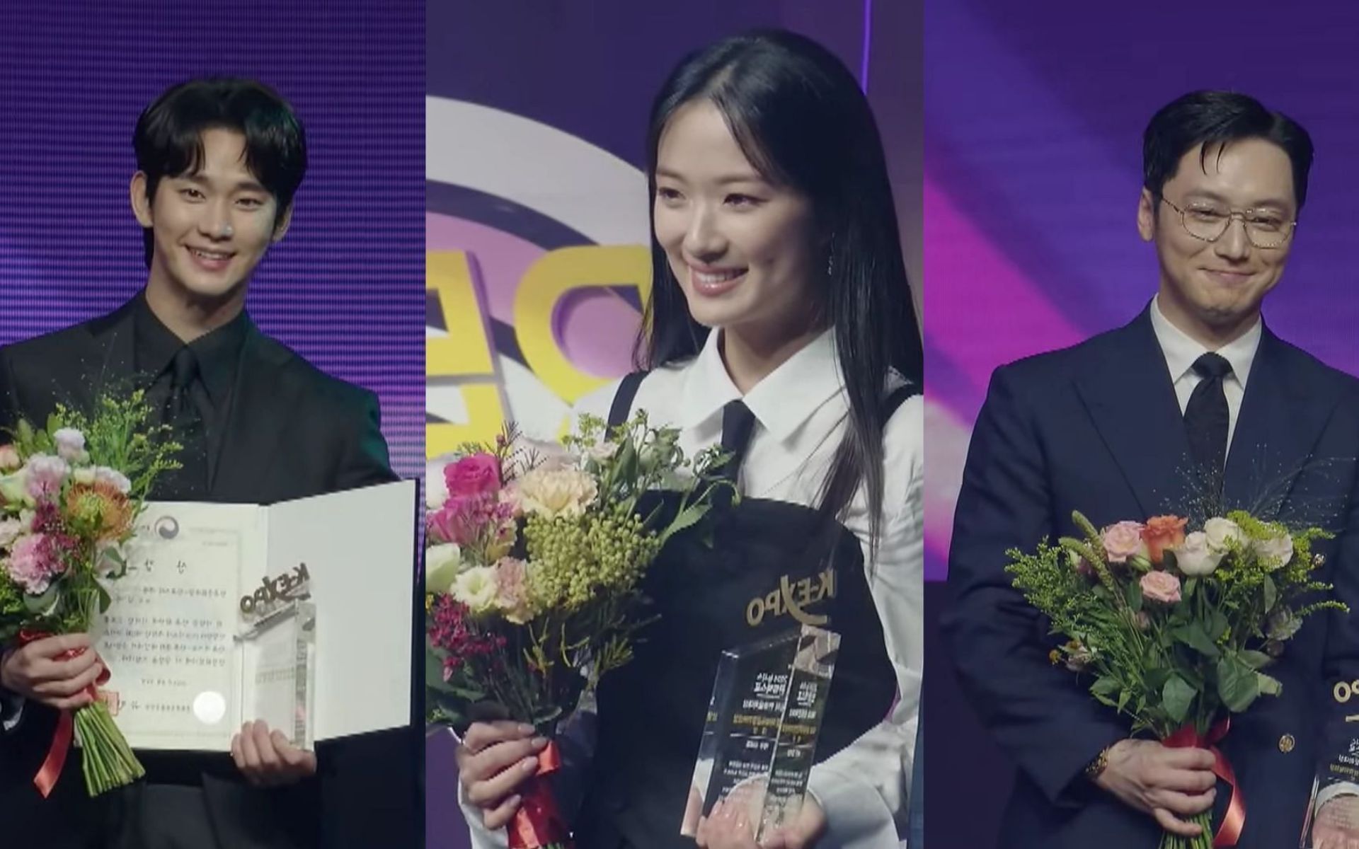Kim Soo Hyun e Kim Hye Yoon brilham com prêmios na 6ª Newsis Hallyu Expo 8 Kim Soo Hyun e Kim Hye Yoon Ganham premios na 6a Newsis Hallyu