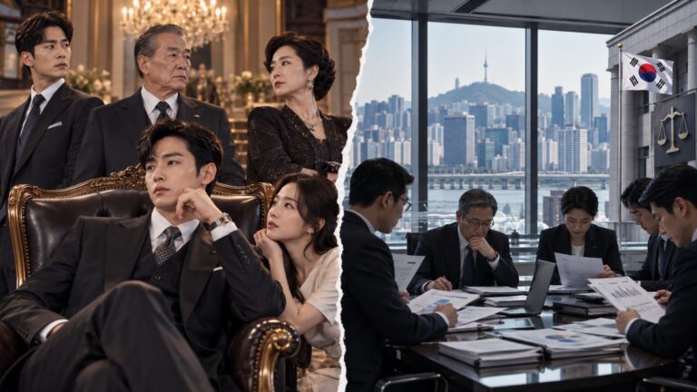 chaebol dos doramas e o chaebol da vida real