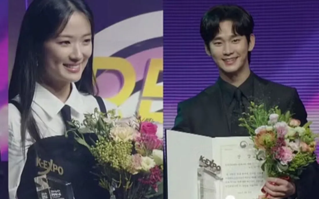 Kim Soo Hyun e Kim Hye Yoon brilham com prêmios na 6ª Newsis Hallyu Expo