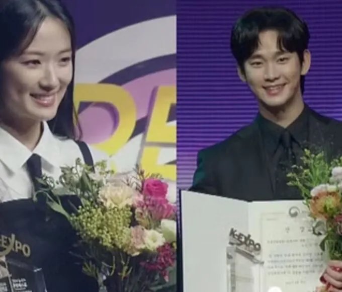 Kim Soo Hyun e Kim Hye Yoon brilham com prêmios na 6ª Newsis Hallyu Expo