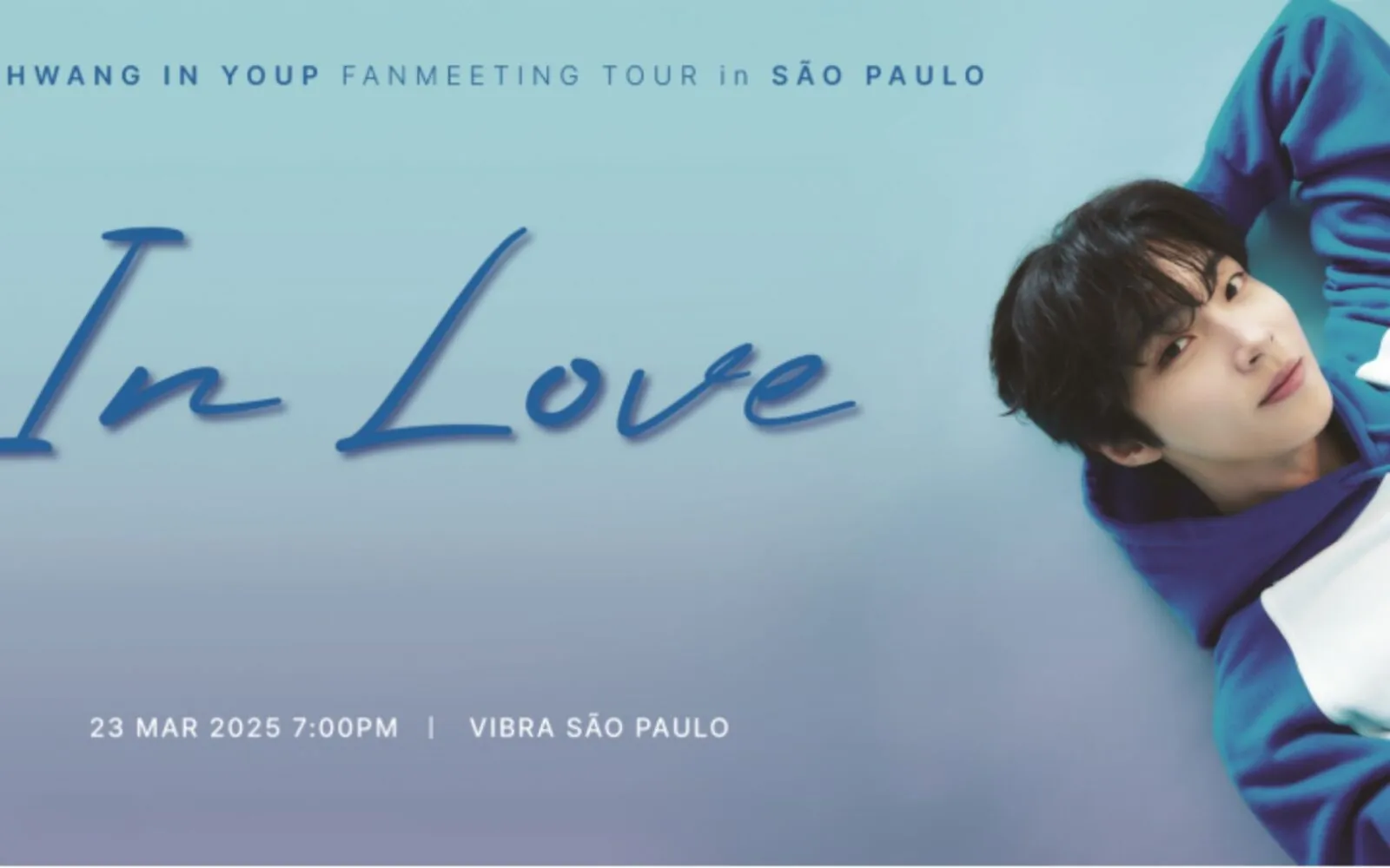 Hwang In Youp chega ao Brasil com a turnê "In Love"